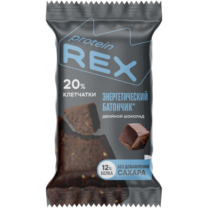 Батончик REX овсяный 50г (Двойной шоколад)