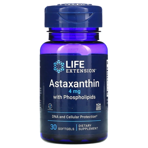 Life Extension Astaxanthin with Phospholipids 4 мг — купить в Хабаровске, спортивное питание 5LB