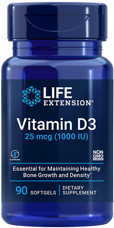 Life Extension Vitamin D3 1000 UI 25мкг — купить в Хабаровске, спортивное питание 5LB
