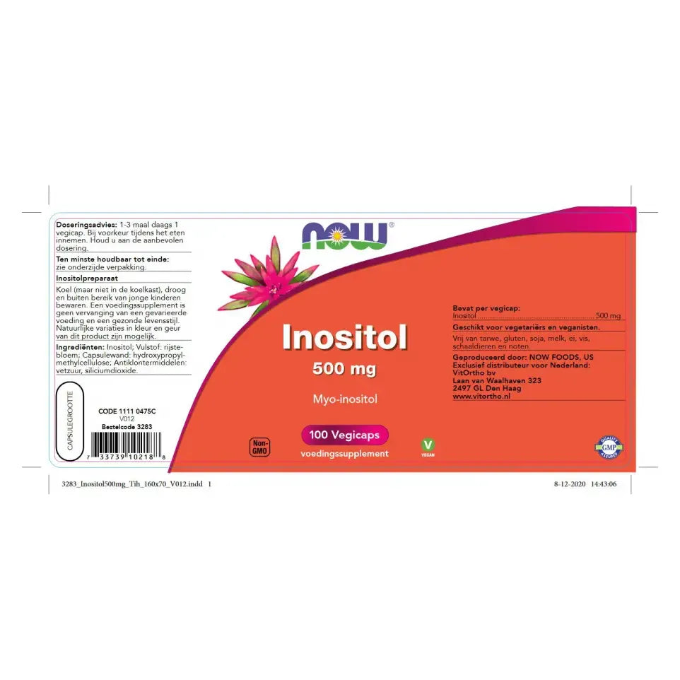 NOW INOSITOL 500мг
