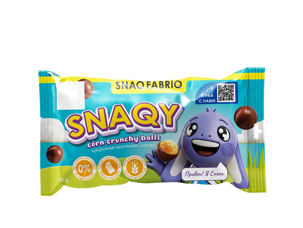 SNAQ FABRIQ  Драже 30гр (Шарики кукурузные в шоколаде)