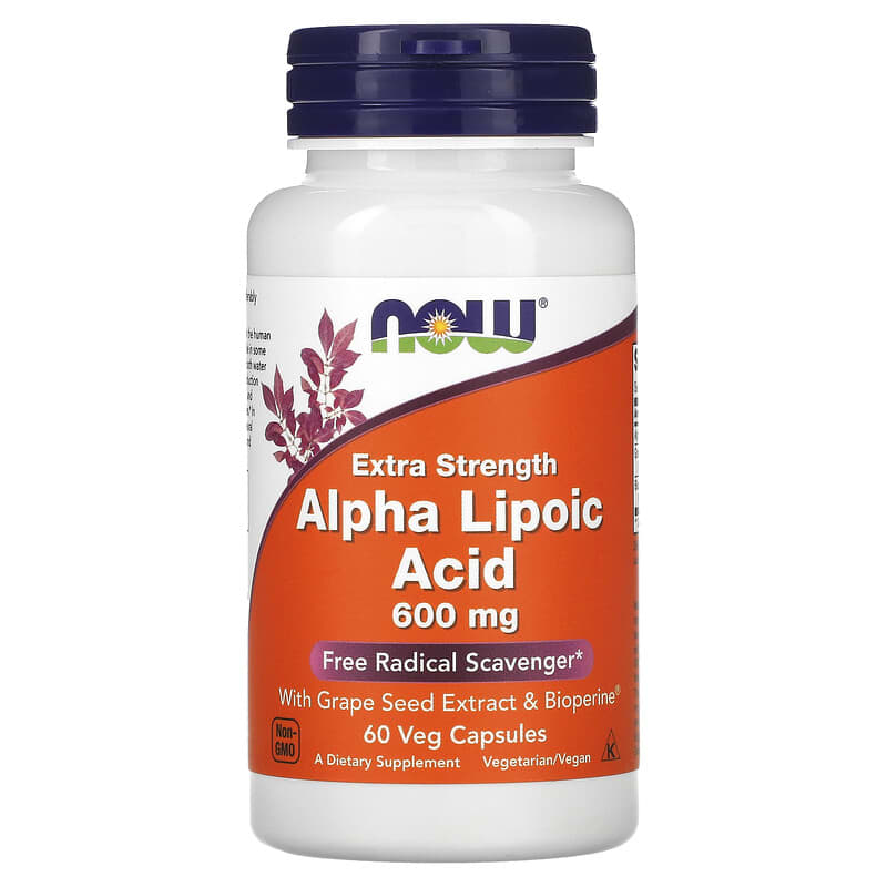 NOW ALPHA LIPOIC ACID 600мг