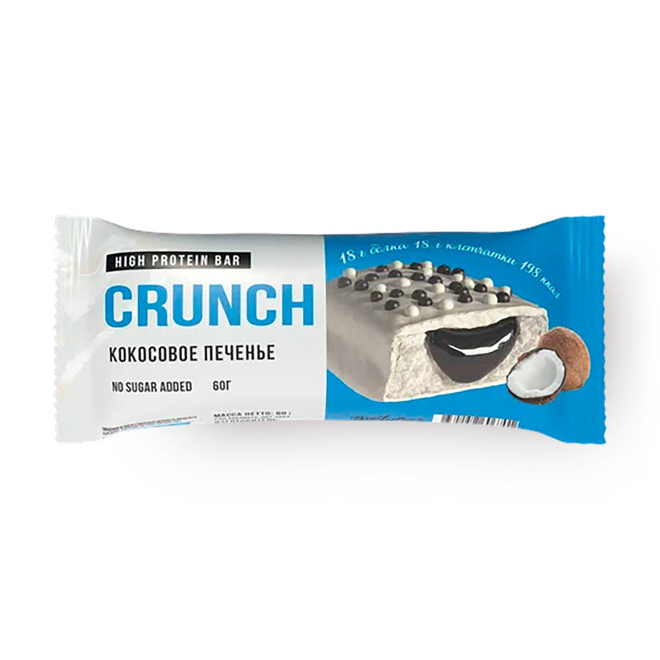 Reckful Батончик протеиновый - CRUNCH BAR 60гр (Кокосовое печенье)