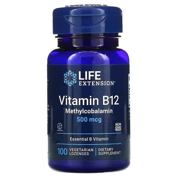 Life Extension Vitamin B12 Methylcobalamin 500 мкг
