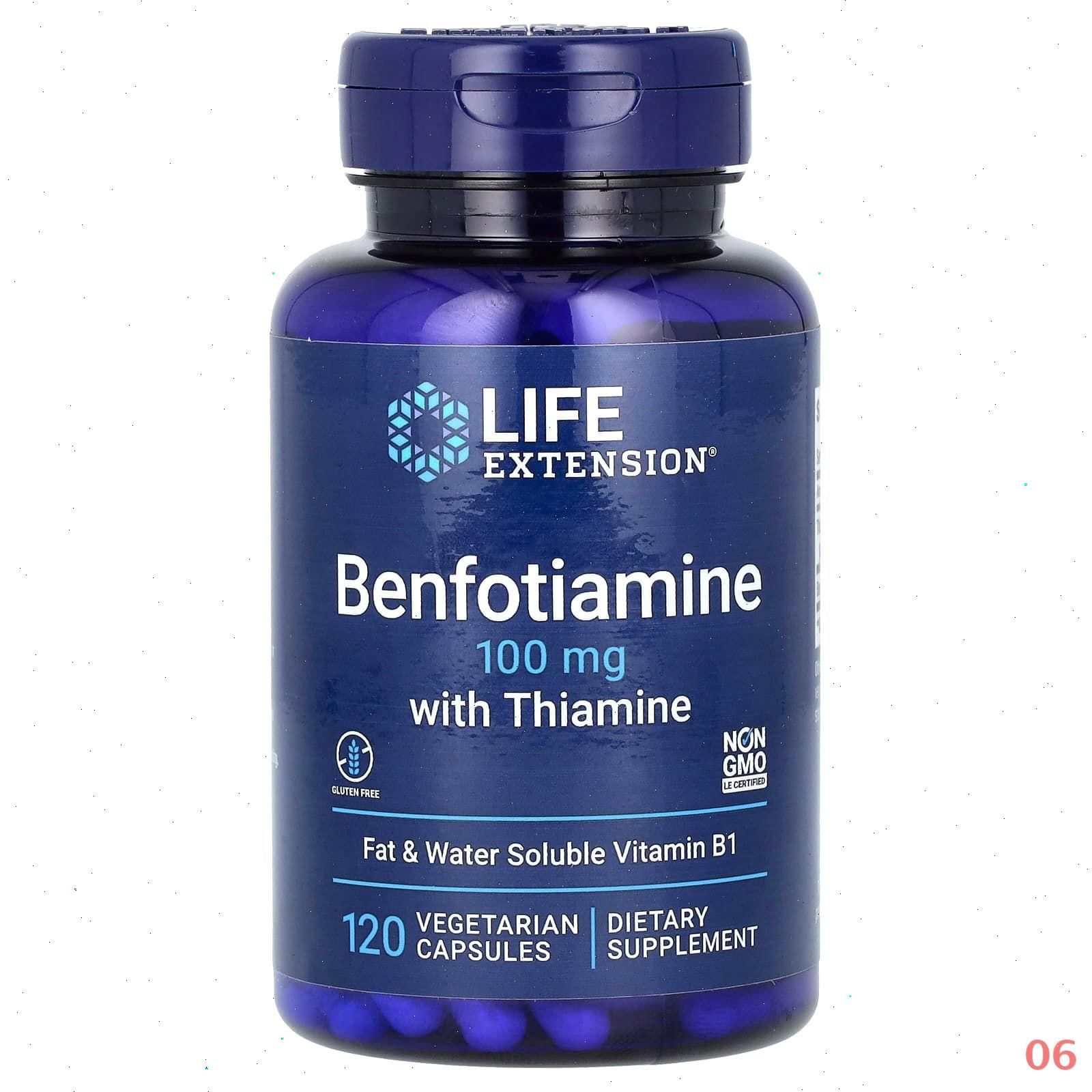 Life Extension Benfotiamine with Thiamine 100мг
