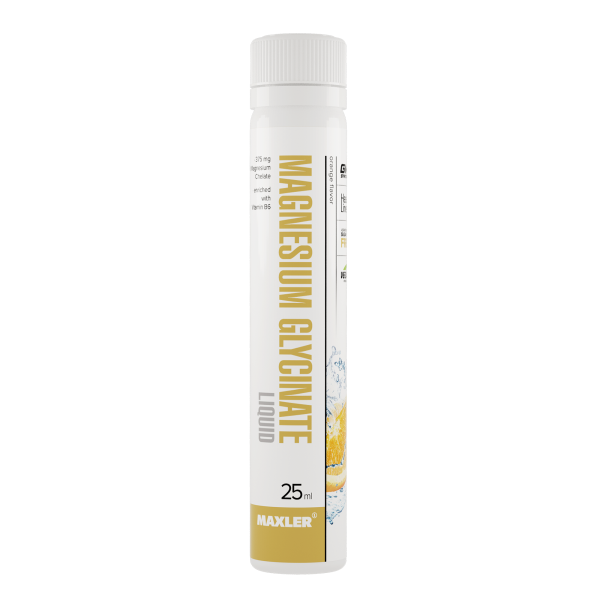 MAXLER Magnesium Glycinate Liquid 25 мл  (Апельсин)