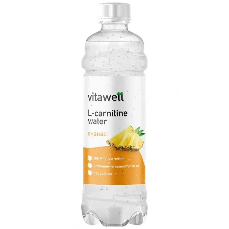 FFF L-carnitine water Vitawell 500мл (Ананас)
