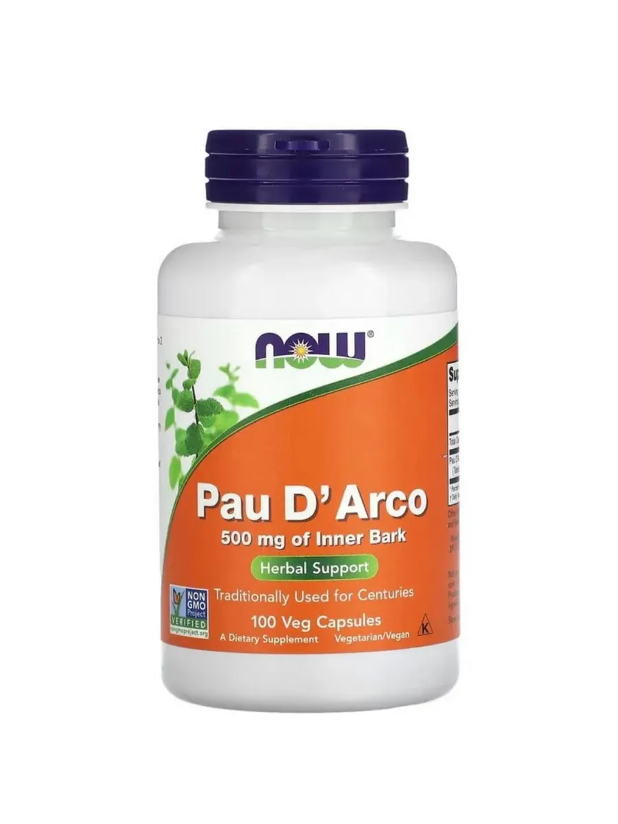 NOW PAU D' ARCO 500мг (100 капсул)