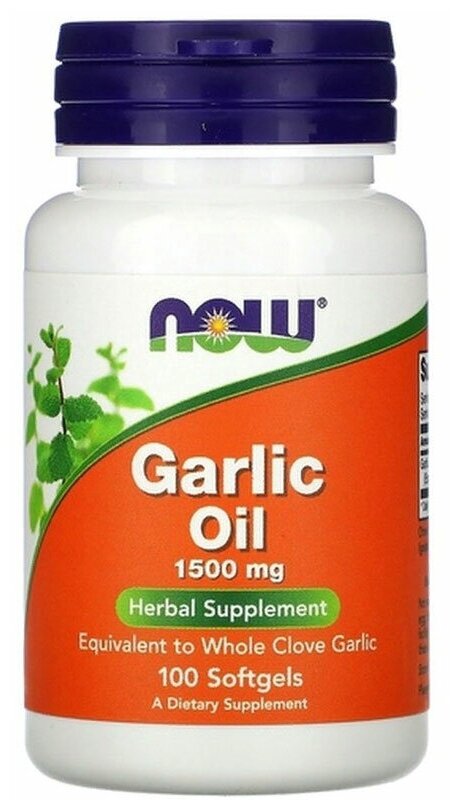 NOW Garlic Oil 1500мг