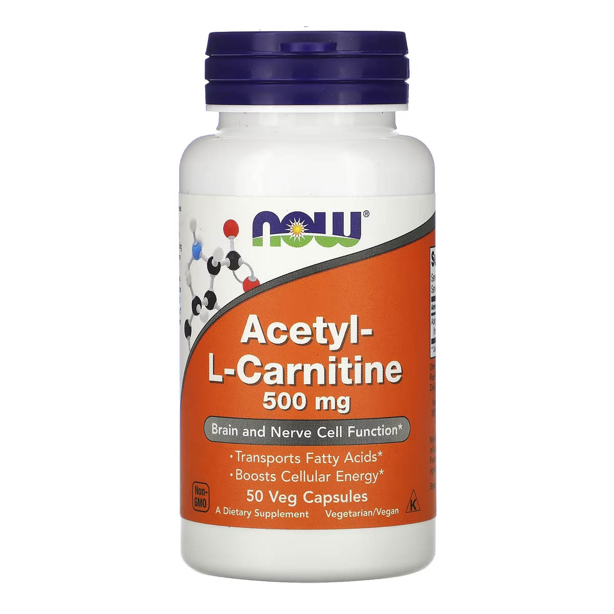 NOW Acetyl L-Carnitine 500мг