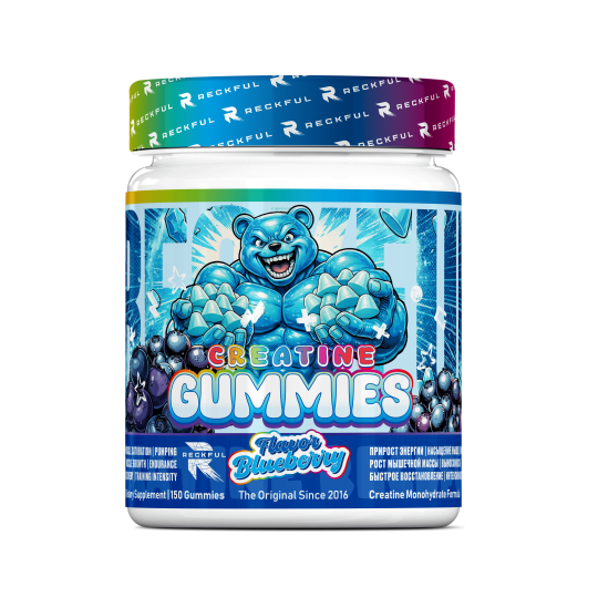 Reckful Creatine Gummies Monohydrate  (150 мармеладок  Черника)