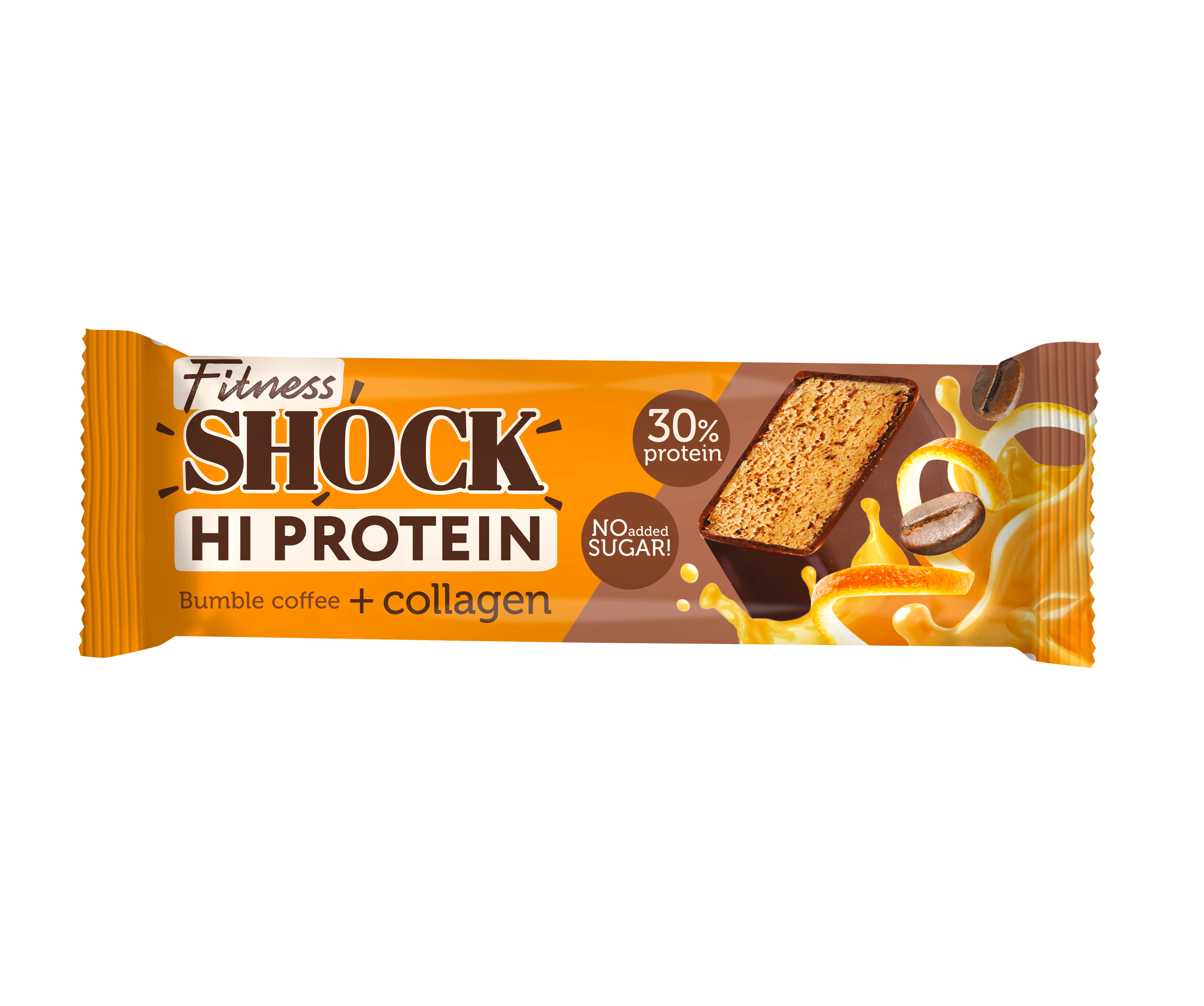 Fitnes Shock Батончик глазированный 40г (Кофе-апельсин)