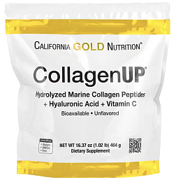 California Gold Nutrition CollagenUP Marine Sourced Peptides + Hyaluronic Acid + Vitamin C